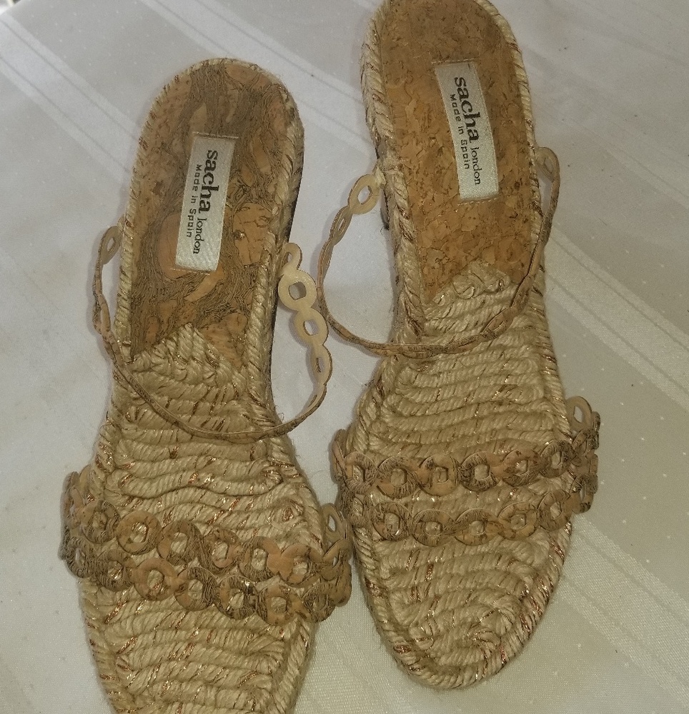 *PRE LOVED* Sacha London Cork Heeled Sandals
